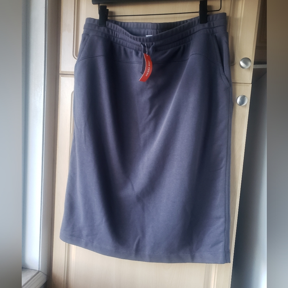 NWT Joe Fresh Gray Knee-Length Skirt Cotton Blend
